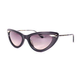 Derek Lam DORIS Narrow Cat Eye Womens Sunglasses - Black / Gray - NWT